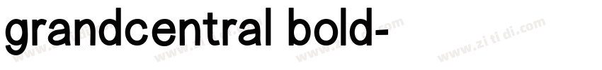 grandcentral bold字体转换